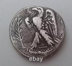 Nero AR Tetradrachm Roman Coin 14.9g Laureate Head / Eagle 54-68 A. D
