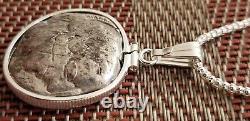 Owl of Goddess Athena Athens Attica Genuine Silver Tetradrachm Necklace with COA