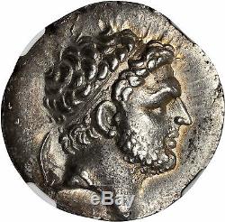 PERSEUS king of MACEDONIA Silver Greek NGC Certified AU Tetradrachm Coin i57202