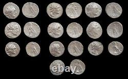 PTOLEMAIC KINGS of EGYPT. Lot of 10 Silver Tetradrachms