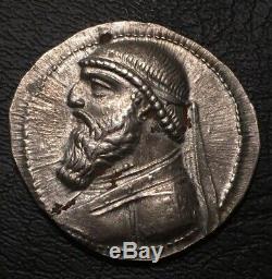 Parthian Kingdom Mithradates II 121-91 Bc Ar Tetradrachm Ngc Au 5/4 Arsaces Bow