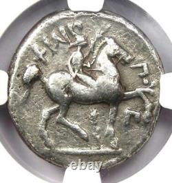 Philip II AR Tetradrachm Zeus Silver Coin 359-336 BC Certified NGC Choice Fine