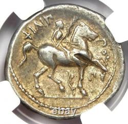 Philip II AR Tetradrachm Zeus Silver Coin 359-336 BC Certified NGC Choice XF