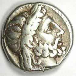 Philip II AR Tetradrachm Zeus Silver Greek Coin 359-336 BC VF (Very Fine)