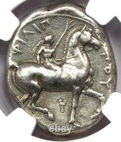 Philip II AR Tetradrachm Zeus Silver Macedon Coin 359-336 BC NGC Choice VF