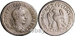Philip II Seleucis Pieria Tetradrachm Handsome Port Antioch BI Silver Roman Coin