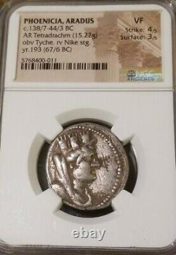 Phoenicia, Aradus Tetradrachm NGC VF Ancient Silver Coin