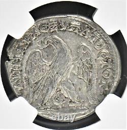 Phoenicia, Caracalla Silver Bi Tetradrachm 198 217 A. D, Ngc Grade Ch Xf