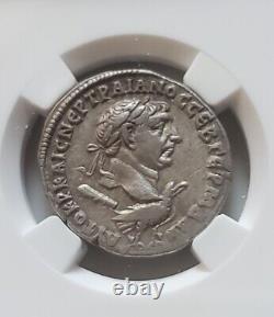 Phoenicia, Tyre Trajan AR Tetradrachm NGC CH VF Ancient Silver Coin