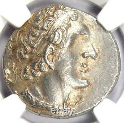 Ptolemaic Ptolemy II AR Tetradrachm Silver Coin 285-246 BC Certified NGC AU