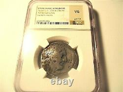 Ptolemy ll, 285-246BC Silver Tetradrachm NGC Certified (VG) Ancient Egyptian