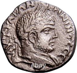 RARE Caracalla. Tetradrachm. 198-217 AD. Judaea AR BI Silver Roman Coin withCOA