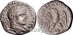 RARE Caracalla. Tetradrachm. 198-217 AD. Judaea AR BI Silver Roman Coin withCOA