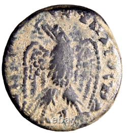 RARE JUDAEA. Caesarea Maritima Caracalla AR Silver Tetradrachm Roman Coin Judaea