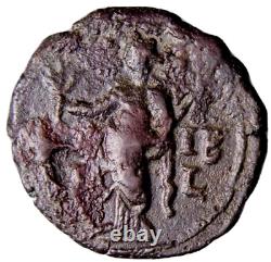RARE & Much SIlvering Salonina Alexandria Potin Tetradrachm Roman Coin withCOA