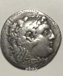 Rare Ancient Greek silver coin Alexander Macedonia Messembria 323 Heracles/Zeus