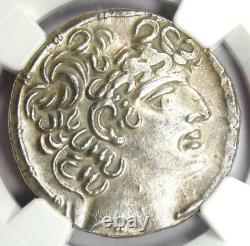 Roman Antioch Philip I Philadelphus A. Gabinius AR Tetradrachm 57 BC NGC AU