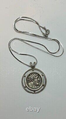 Roman TYRE SHEKEL 925 Silver Pendant Ancient Biblical Coin