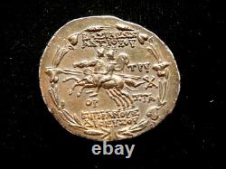 SELEUKIDS. ANTIOCHUS VI. 144-142 BC. Tetradrachm. Choice and scarce