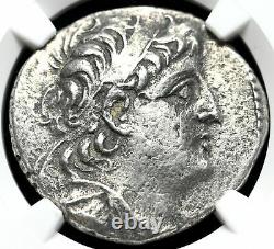 SELEUKID KINGDOM. Demetrius II, 129-125 B. C. Silver Tetradrachm, NGC VF