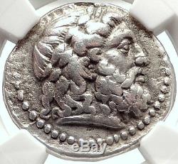 SELEUKOS I Nikator Seleukid Tetradrachm ELEPHANTS Silver Greek Coin NGC i68725