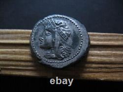 SICILY, Tanit Punic Mint ANCIENT CARTHAGE SILVER TETRADRACHM 320-310 BC. 15,1 gr
