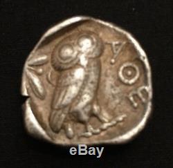 Sammler Antik Griechische Eule Münze Tetradrachme Antique Greek Owl coin Silver