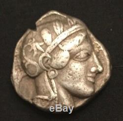 Sammler Antike Griechische Eule Münze Tetradrachme Antique Greek Owl Coin Silver