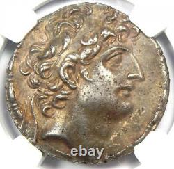 Seleucid Antiochus VIII AR Tetradrachm Coin 121-96 BC Certified NGC Choice VF