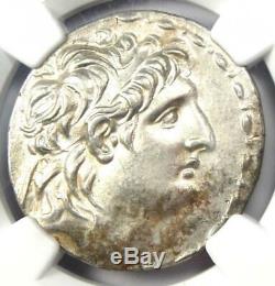 Seleucid Antiochus VII AR Tetradrachm Coin 138-129 BC Certified NGC Choice AU