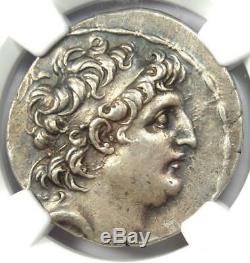 Seleucid Antiochus VII AR Tetradrachm Coin 138-129 BC Certified NGC Choice XF
