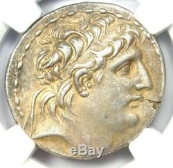 Seleucid Antiochus VII AR Tetradrachm Coin 138-129 BC Certified NGC Choice XF