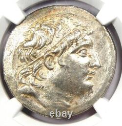 Seleucid Antiochus VII AR Tetradrachm Silver Coin 138-129 BC Certified NGC AU
