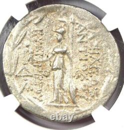 Seleucid Antiochus VII AR Tetradrachm Silver Coin 138-129 BC Certified NGC AU
