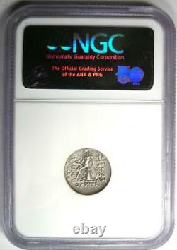 Seleucid Antiochus VI Infant King AR Drachm Coin 145-142 BC Certified NGC AU