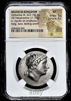 Seleucid Kingdom Antiochos III Antiochus The Great 175 BC AR Tetradrachm NGC XF