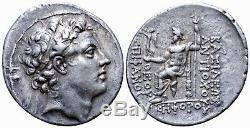 Seleucid Kingdom Antiochos IV Antiochus Epiphanes 175 BC AR Tetradrachm NGC XF