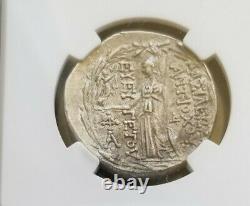 Seleucid Kingdom Antiochus VII Tetradrachm NGC VF Ancient Silver Coin