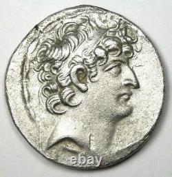 Seleucid Philip I Philadelphos AR Tetradrachm Silver Coin 95-76 BC VF
