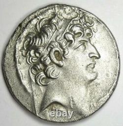 Seleucid Philip I Philadelphos AR Tetradrachm Silver Coin 95-76 BC VF