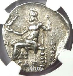 Seleucus I Alexander the Great III AR Tetradrachm 312-281 BC Certified NGC XF