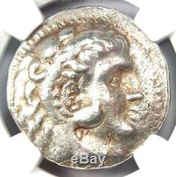 Seleucus I Alexander the Great III AR Tetradrachm 312-281 BC NGC Choice VF