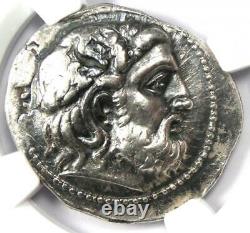 Seleucus I Zeus and Elephant AR Tetradrachm 312-281 BC Certified NGC Choice VF