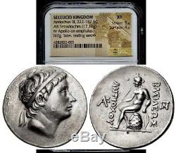 Seleukid Kingdom Antiochos III Antiochus The Great AR Tetradrachm NGC XF