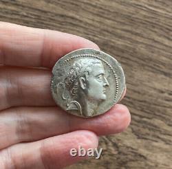 Seleukid, Seleukos IV (187-175 B. C). Silver Tetradrachm. Acre, Judaea Mint