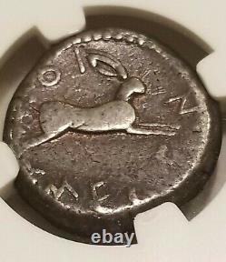 Sicily, Messana Tetradrachm 480-456 BC NGC Fine Ancient Silver Coin