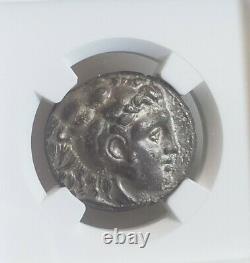 Sicily, Siculo-Punic Tetradrachm NGC AU Ancient Silver Coin