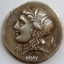 Sicily Syracuse, AR Tetradrachm 15 litrae Persephone I, Quadriga 287-278 BC