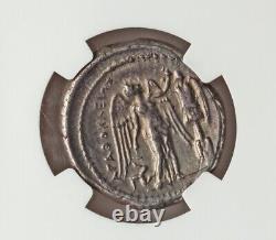 Sicily Syracuse Agathocles Tetradrachm NGC VF Ancient Silver Coin