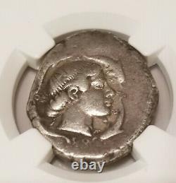 Sicily, Syracuse Tetradrachm Quadriga & Nike NGC CH Fine Ancient Silver Coin